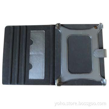 TPU Case, Four Angle to Fix Leather Case, Name Card Slot for iPad Mini